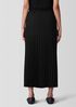 Woven Wool Silk A-Line Skirt