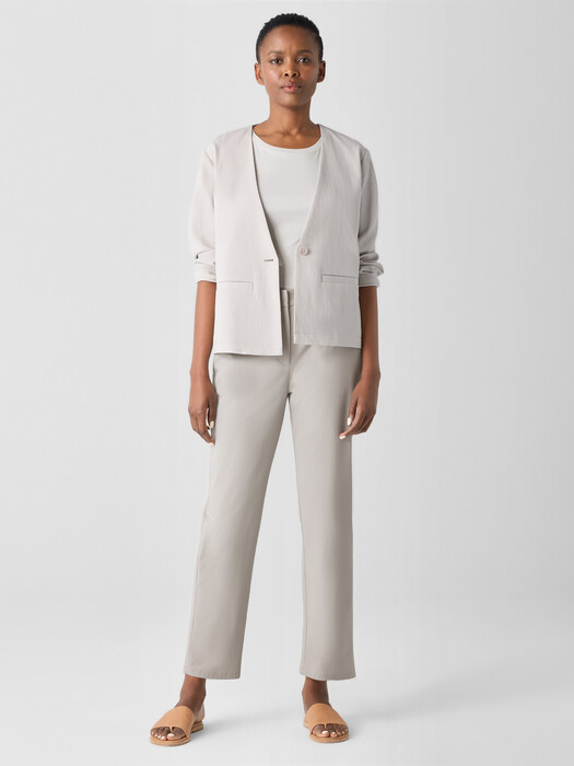 Stretch Cotton Twill Tapered Trouser Pant