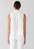 Washed Organic Cotton Poplin Sleeveless Shirt