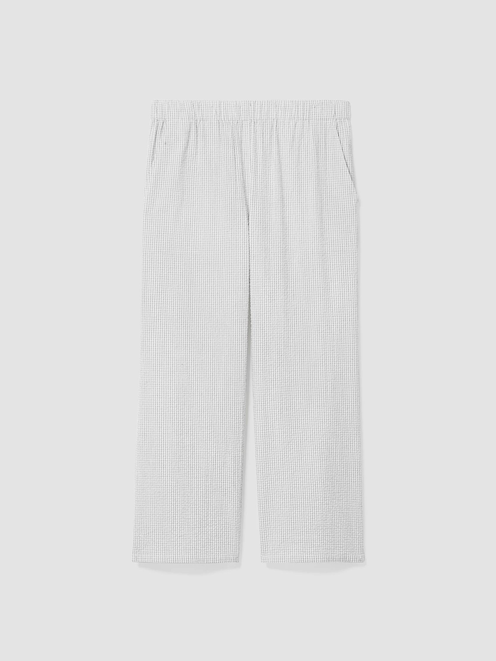 Organic Cotton Ripple Wide-Leg Pant