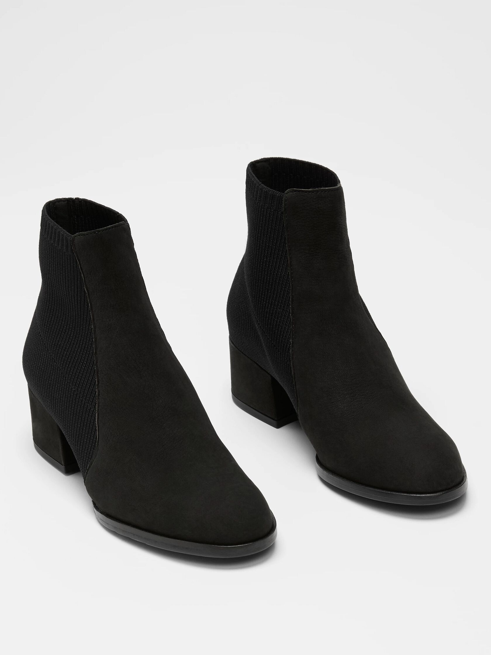 Aesop Tumbled Nubuck and Recycled Stretch Knit Bootie