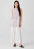 Garment-Dyed Organic Handkerchief Linen Sleeveless Shirt