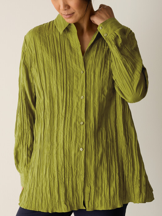 eileen fisher silk habutai dress Washed Silk Habutai Shirtdress