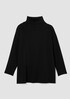 Cozy Brushed Terry Funnel Neck Top