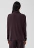 Pima Cotton Blend Turtleneck Top