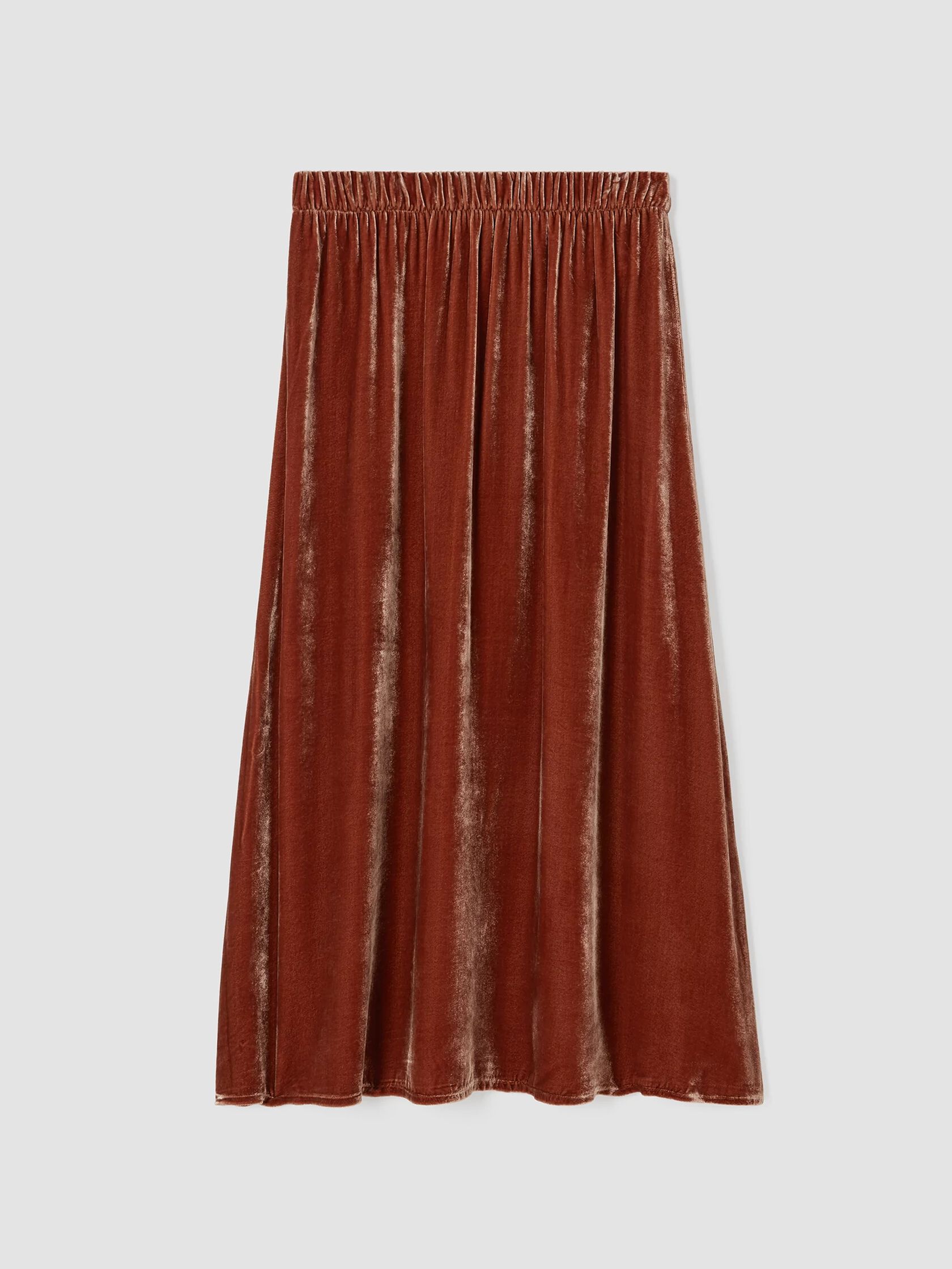 Velvet A-Line Skirt | EILEEN FISHER