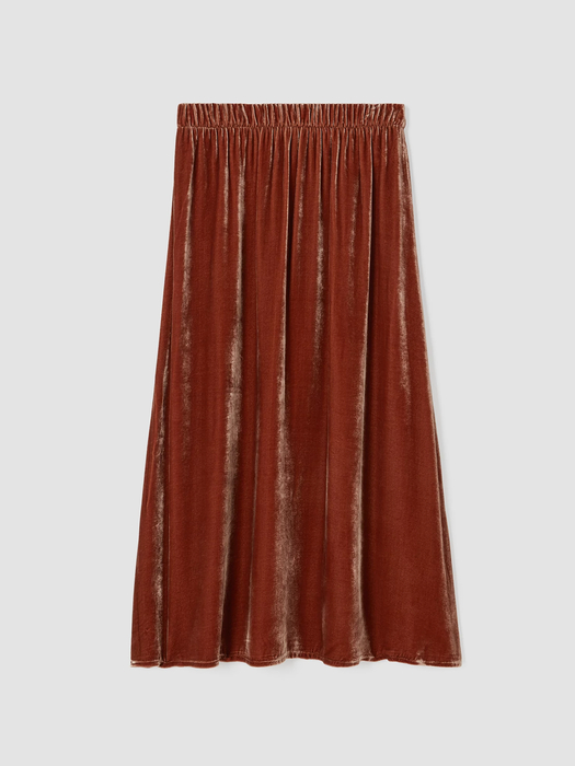 Velvet A-Line Skirt