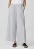 Washed Organic Cotton Poplin Wide-Leg Pant