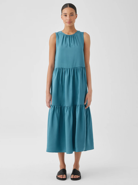 Tiered Dress Eileen Fisher Dressy Dresses Eileen Fisher Crushed