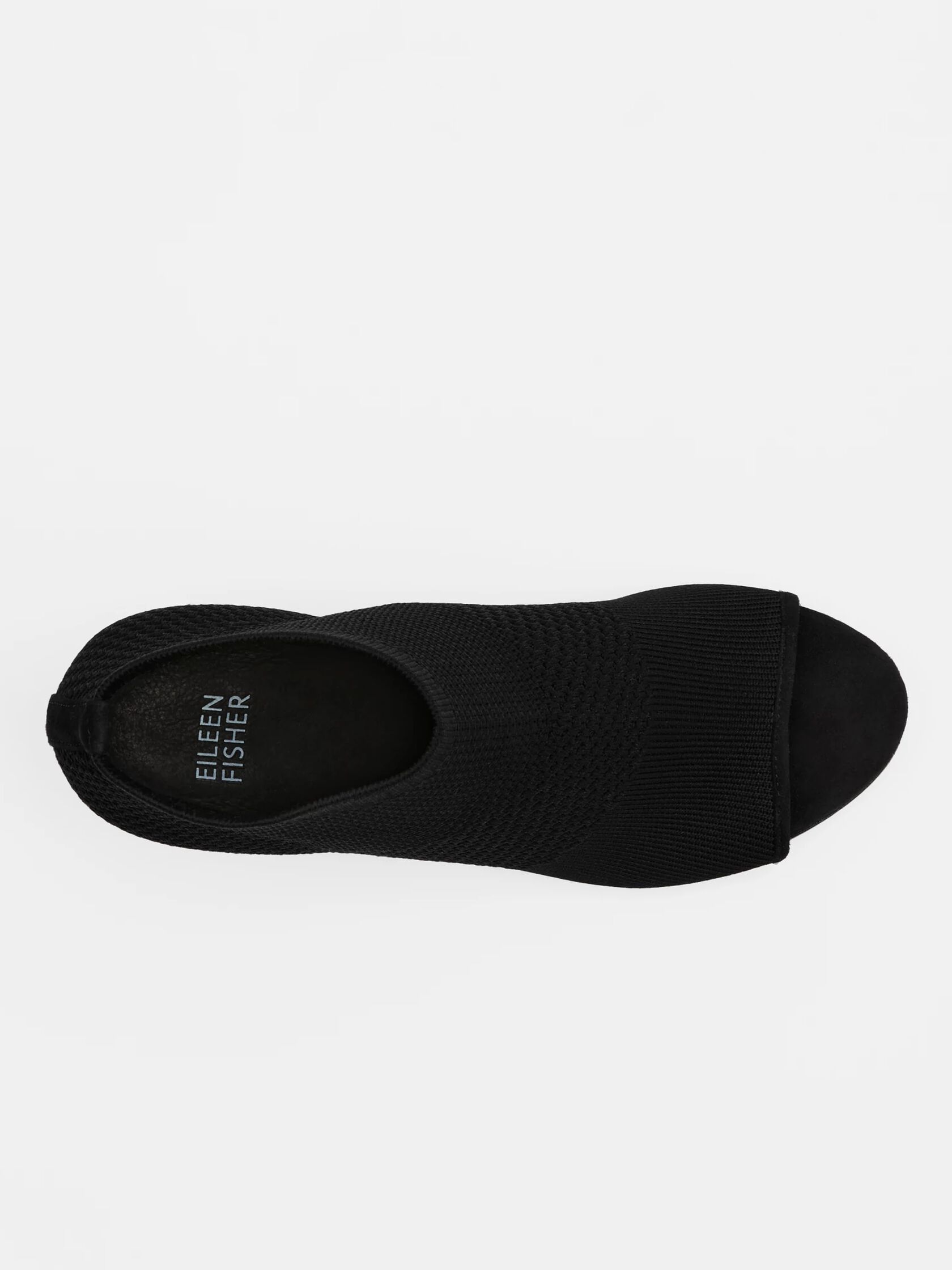 Croft Stretch Knit Open-Toe Bootie