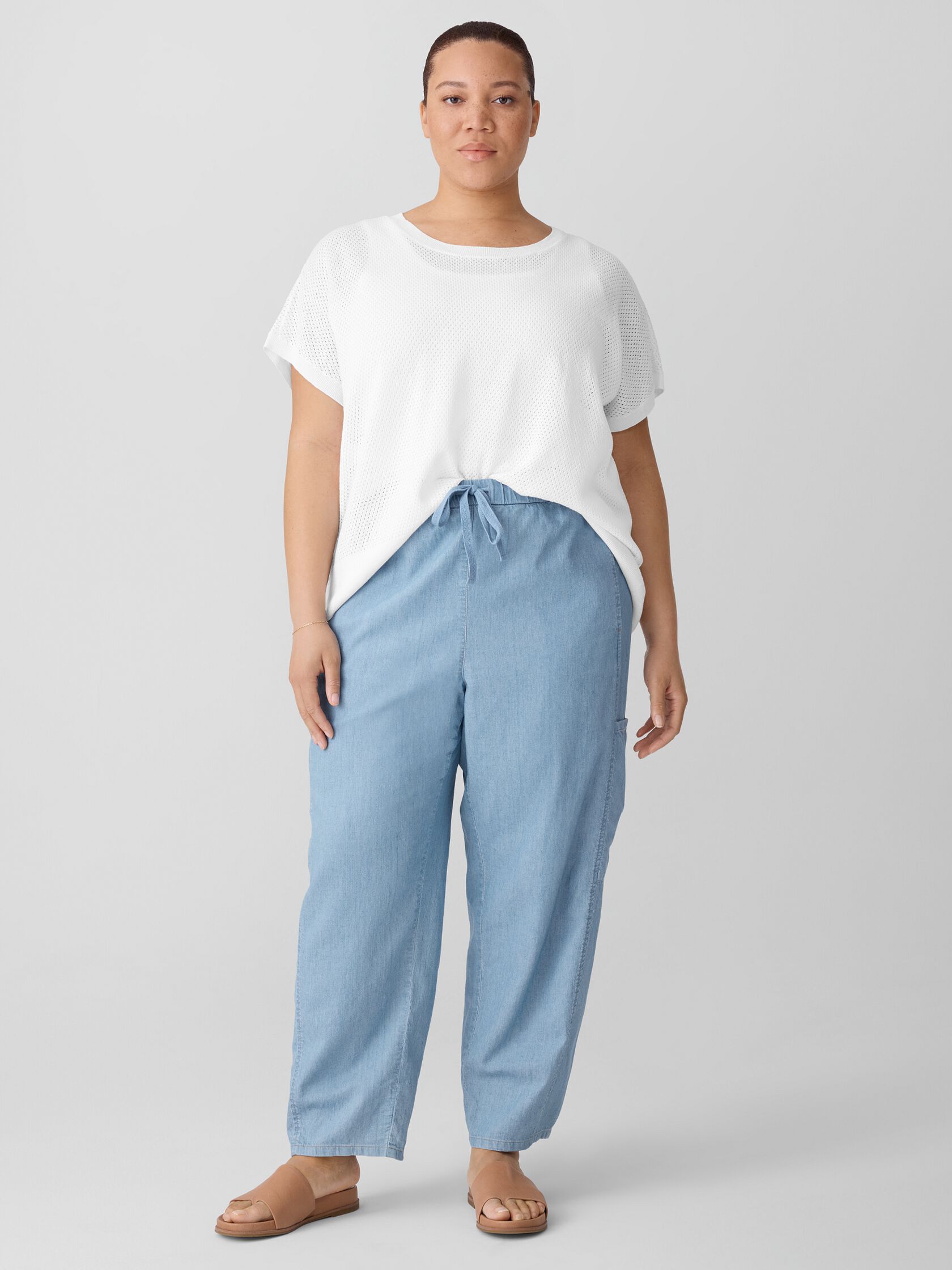 Airy Organic Cotton Twill Cargo Pant