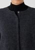 Lightweight Boiled Wool Round Neck Vest in Regenerative Wool