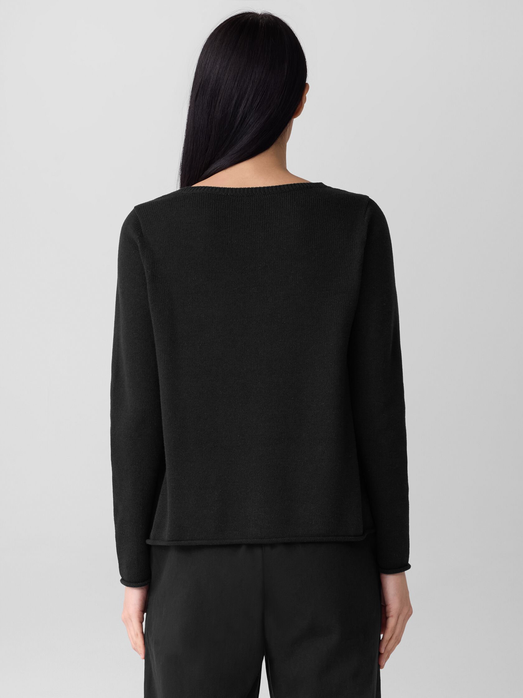 Peruvian Cotton Blend Bateau Neck Top