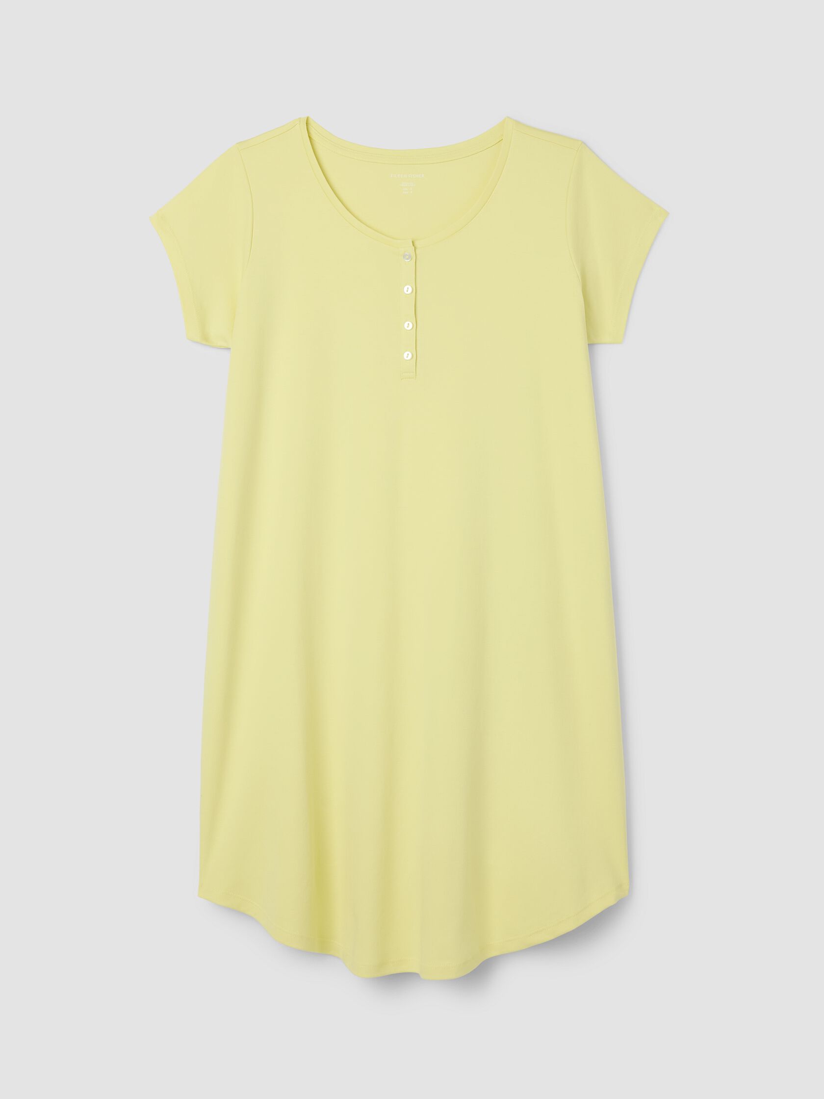 Organic Cotton Interlock Henley Sleep Dress