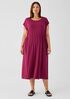 Fine Jersey Jewel Neck Dress