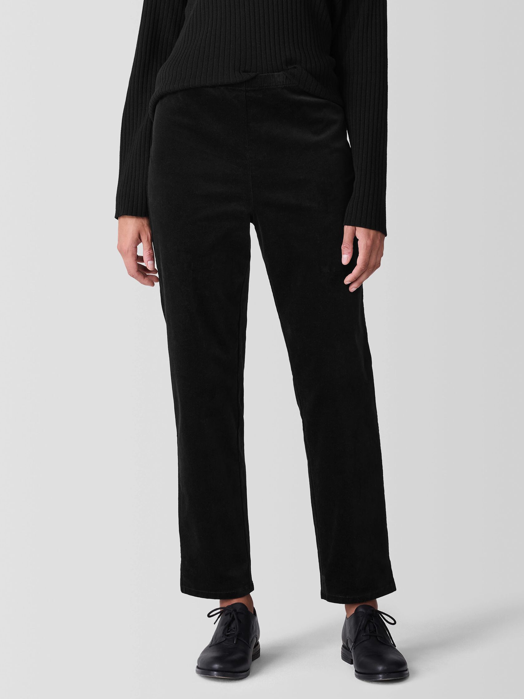 Organic Cotton Stretch Velveteen Slim Pant