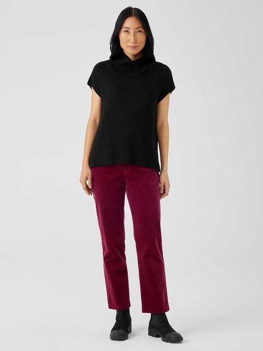 Organic Cotton Stretch Corduroy Straight Pant