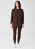Cozy Brushed Terry Hug Crew Neck Long Top