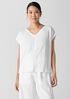 Organic Linen Jersey V-Neck Tee