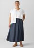 Airy Organic Cotton Twill Pocket Skirt