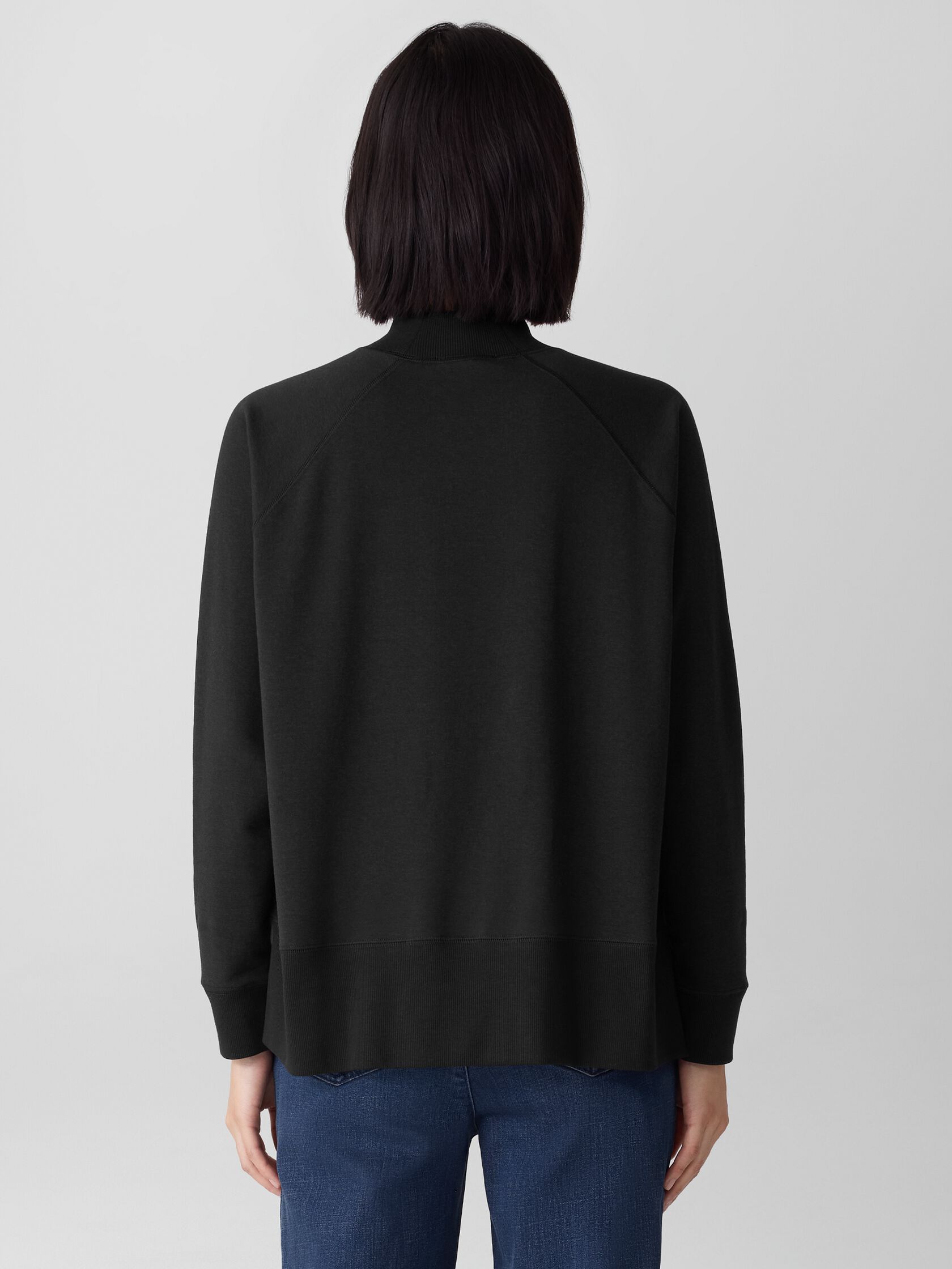 Cozy Brushed Terry Hug Mock Neck Top