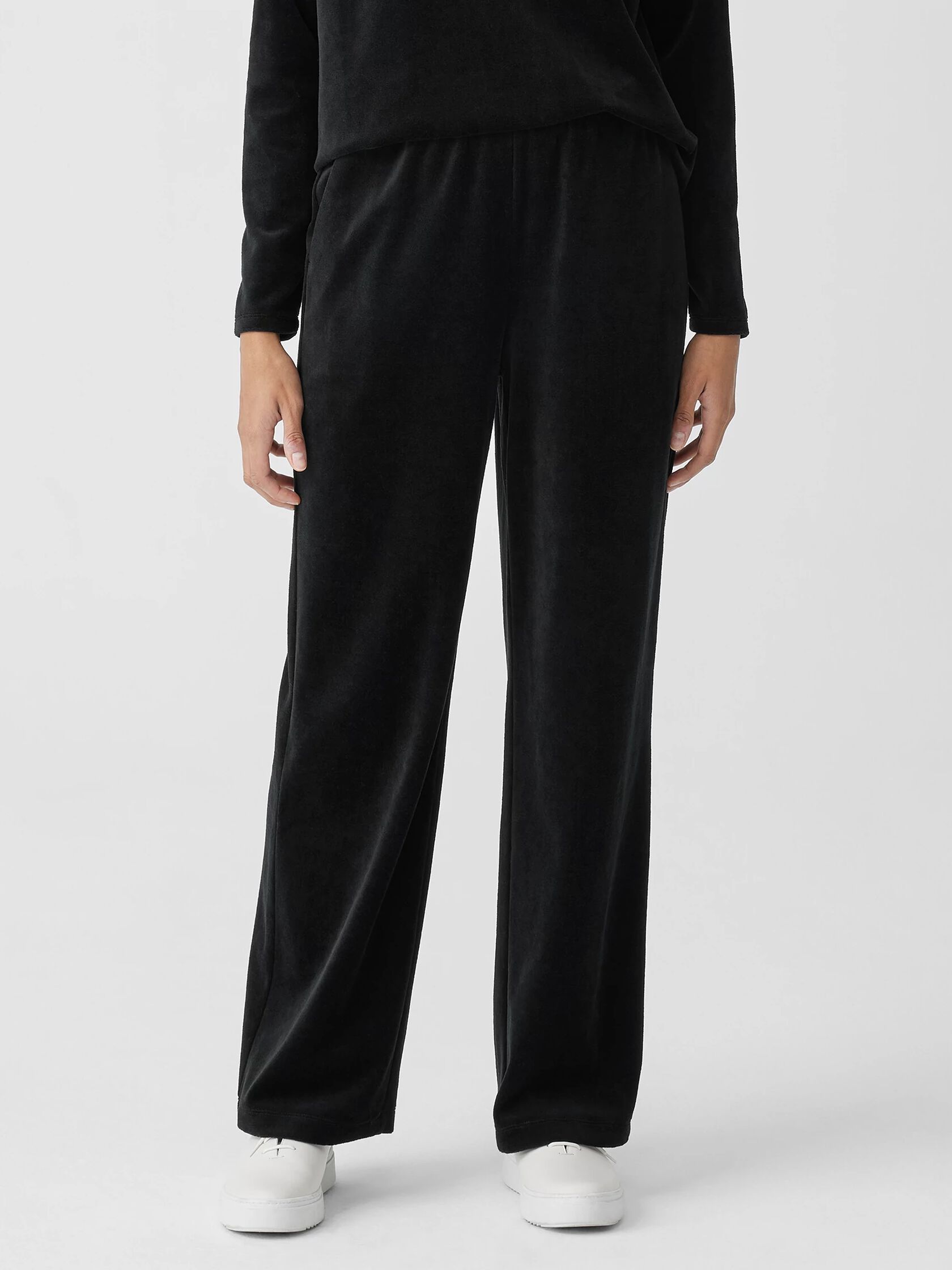 Cotton Velour Straight Pant