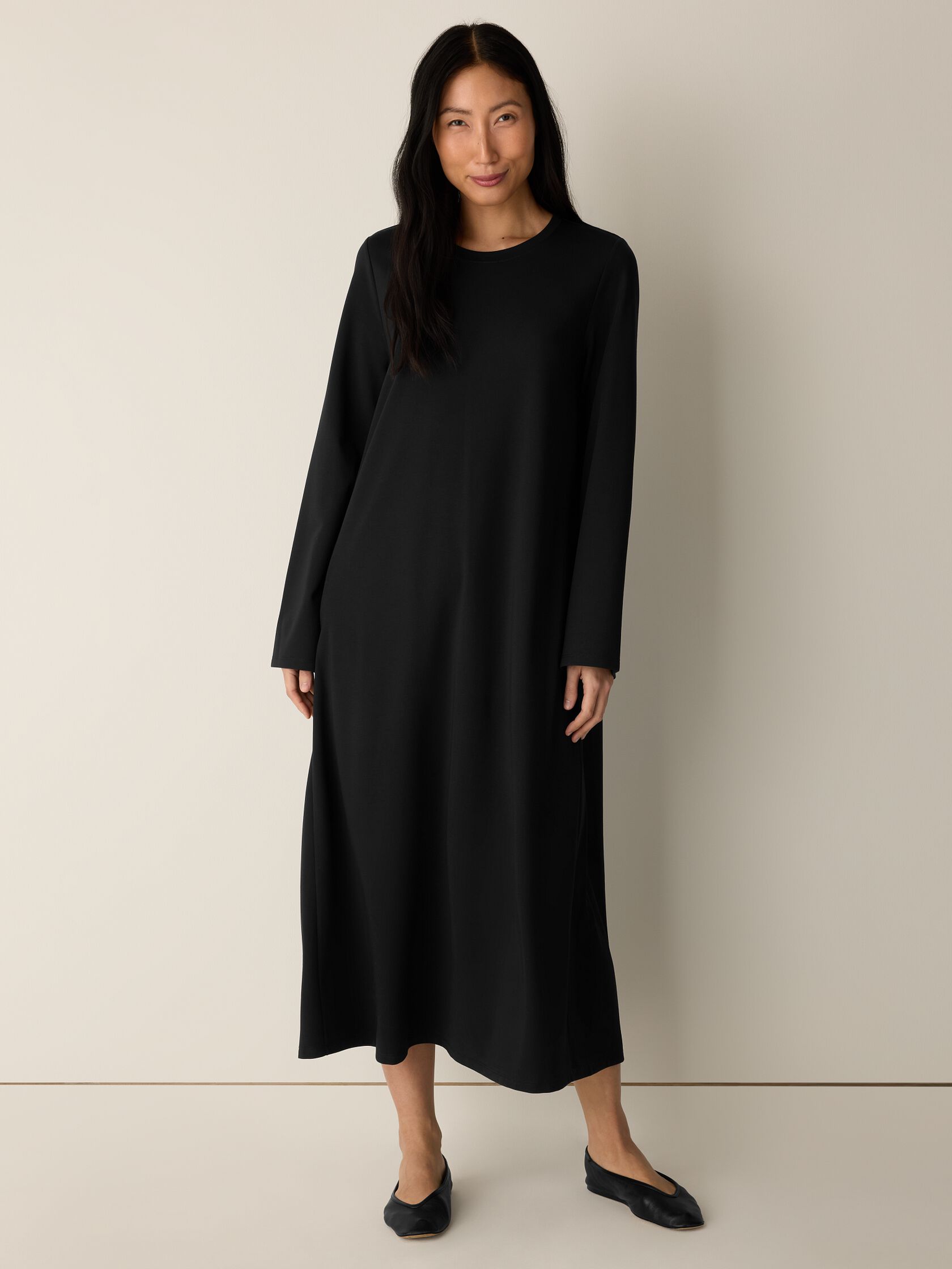 Extra-Fine Ponte Crew Neck Dress