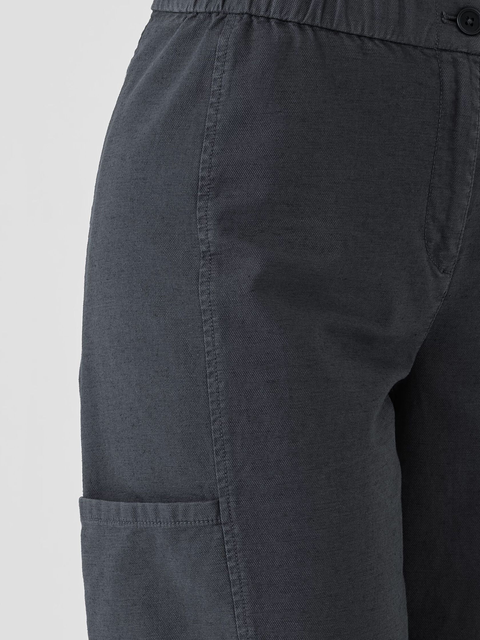 Cotton Hemp Stretch Lantern Pant