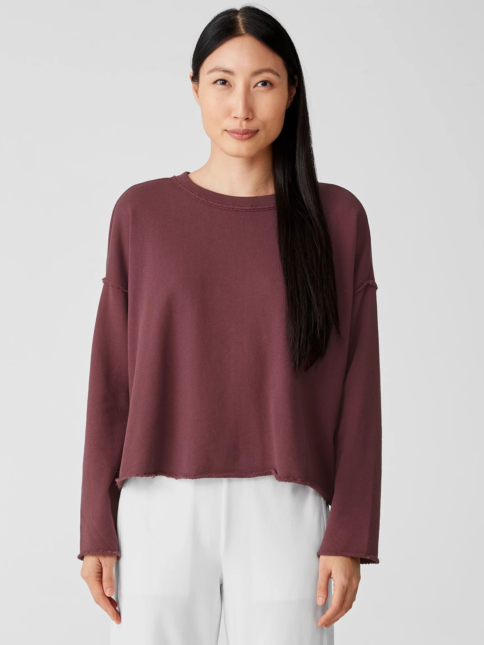 Lightweight Organic Cotton Terry Box-Top