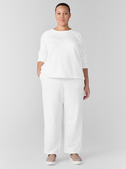 Organic Cotton French Terry Straight Pant
