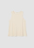 Organic Cotton Slubby Rib Knit Crew Neck Tank
