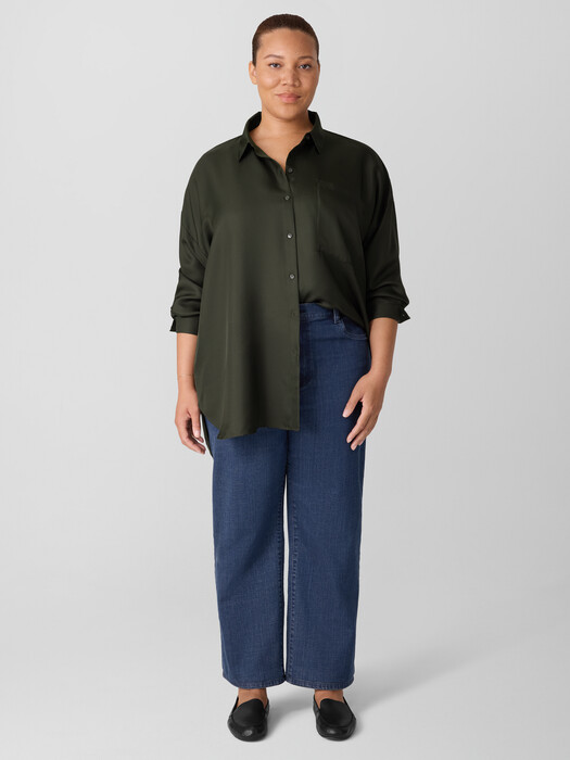 Cotton Stretch Denim Straight Jean