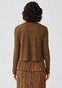 Organic Linen Cotton Airy Tuck Cropped Cardigan