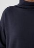 Cozy Brushed Terry Hug Funnel Neck Top
