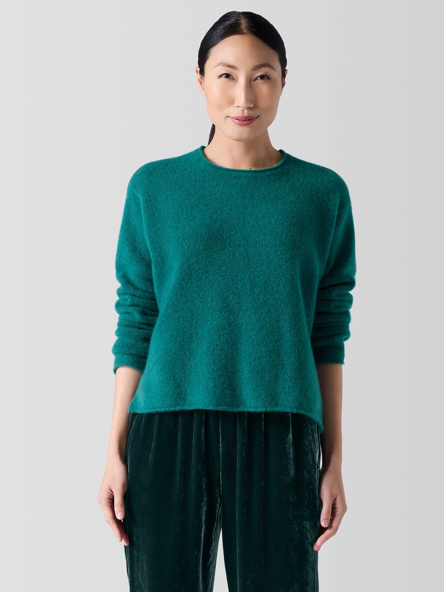 Cashmere Silk Bliss Crew Neck Top