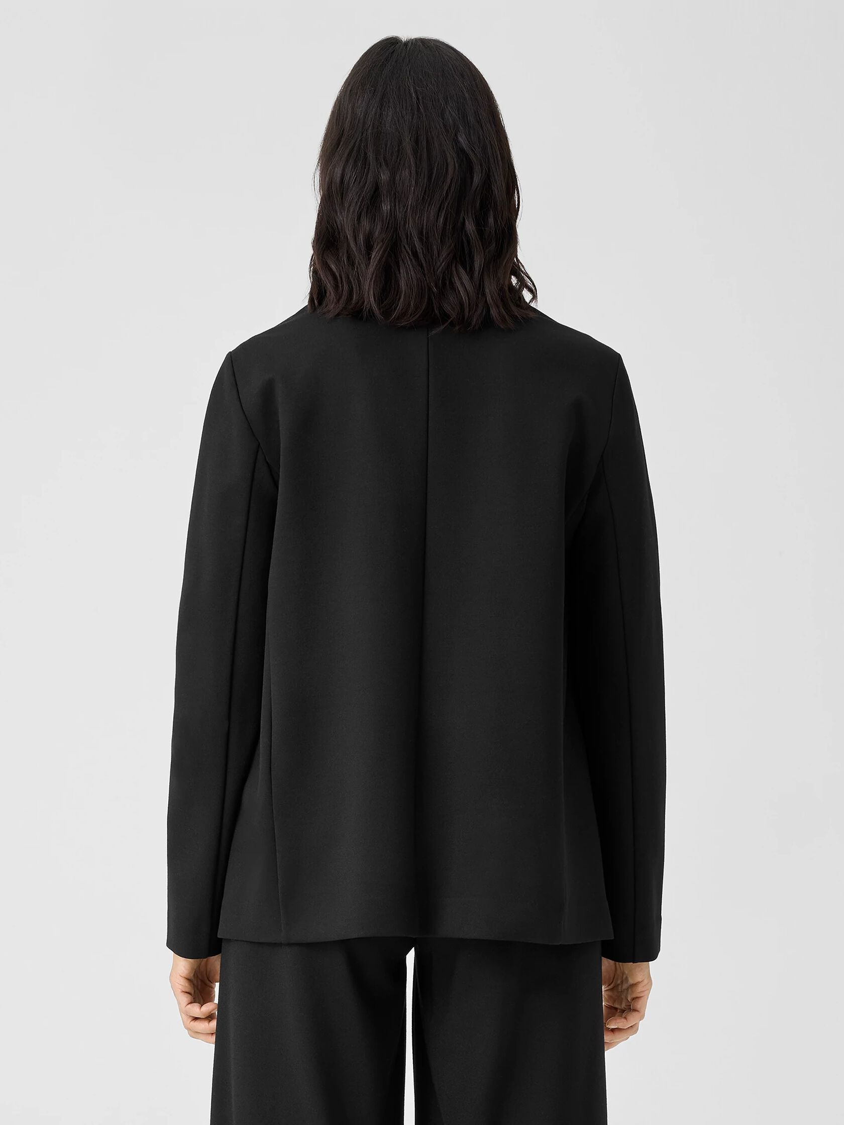 Washable Flex Ponte High Collar Jacket