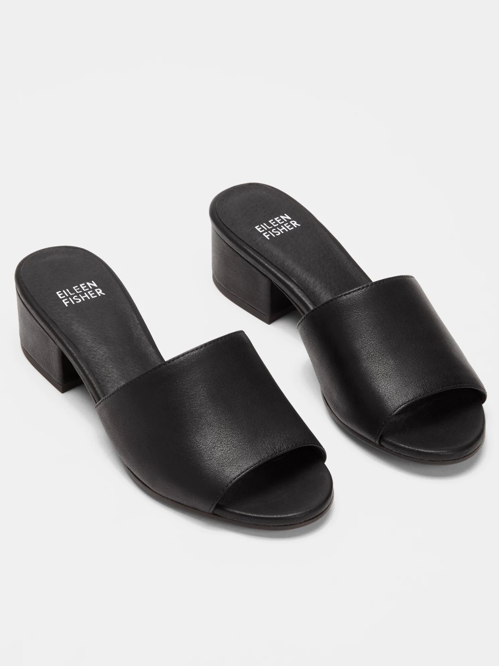 Tea Leather Slide Sandal