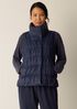 Eggshell Recycled Nylon Ruched Vest