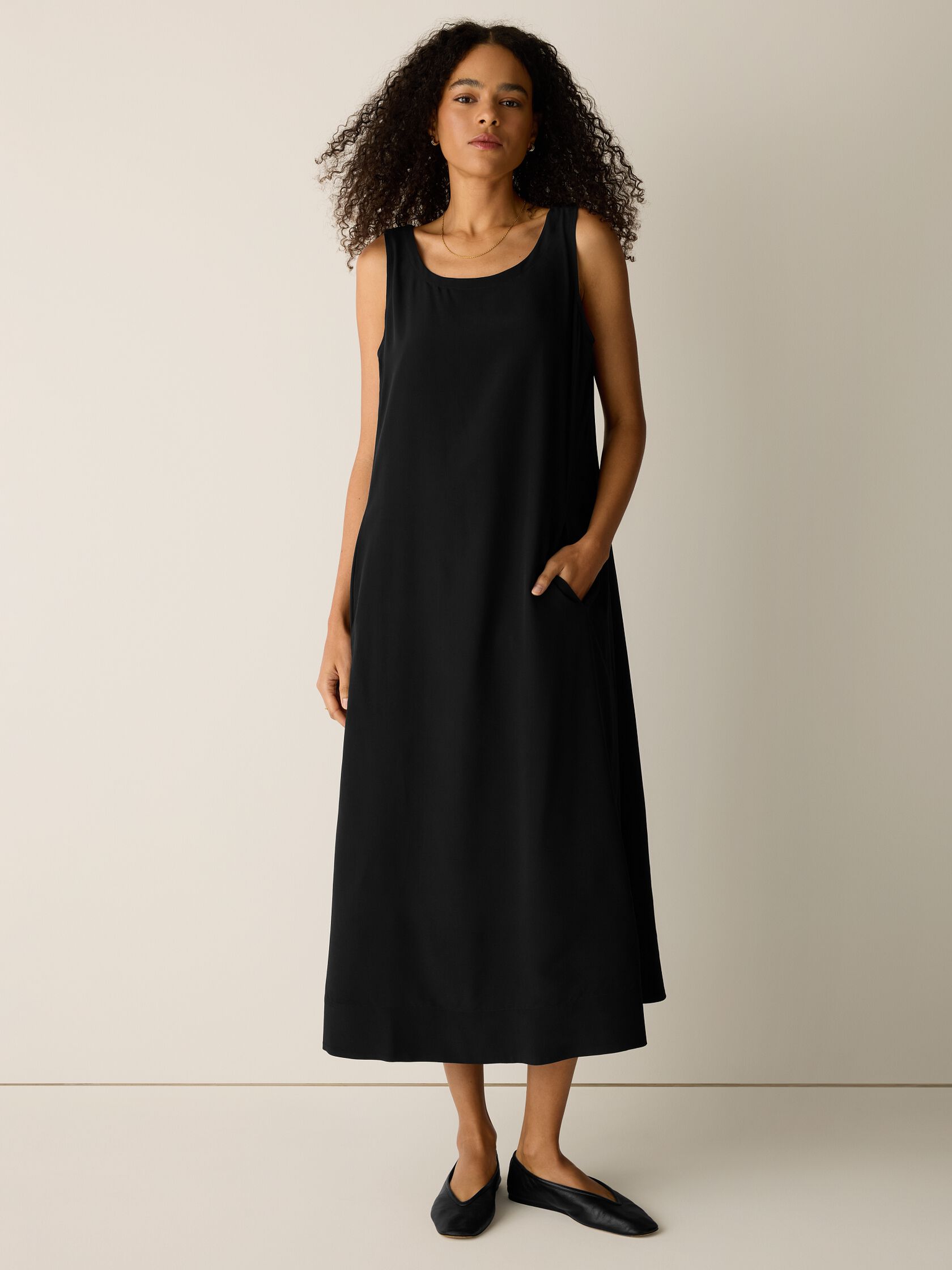 Silk Crepe de Chine Easy Dress