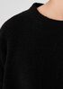 Boucle Wool Knit Crew Neck Box-Top