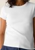 Organic Cotton Stretch Rib Crew Neck Tee