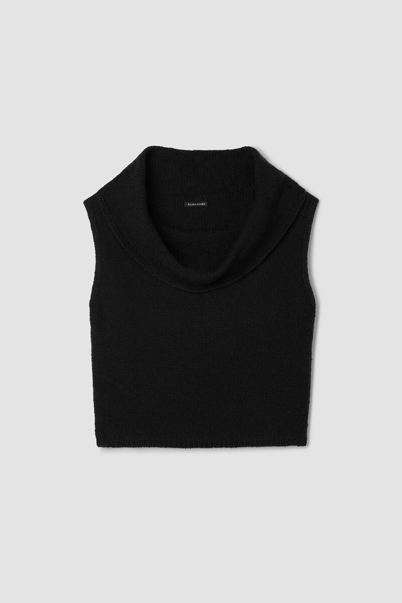 Peruvian Cotton Cloud Drape Neck Vest Peruvian Cotton Cloud Drape Neck Vest