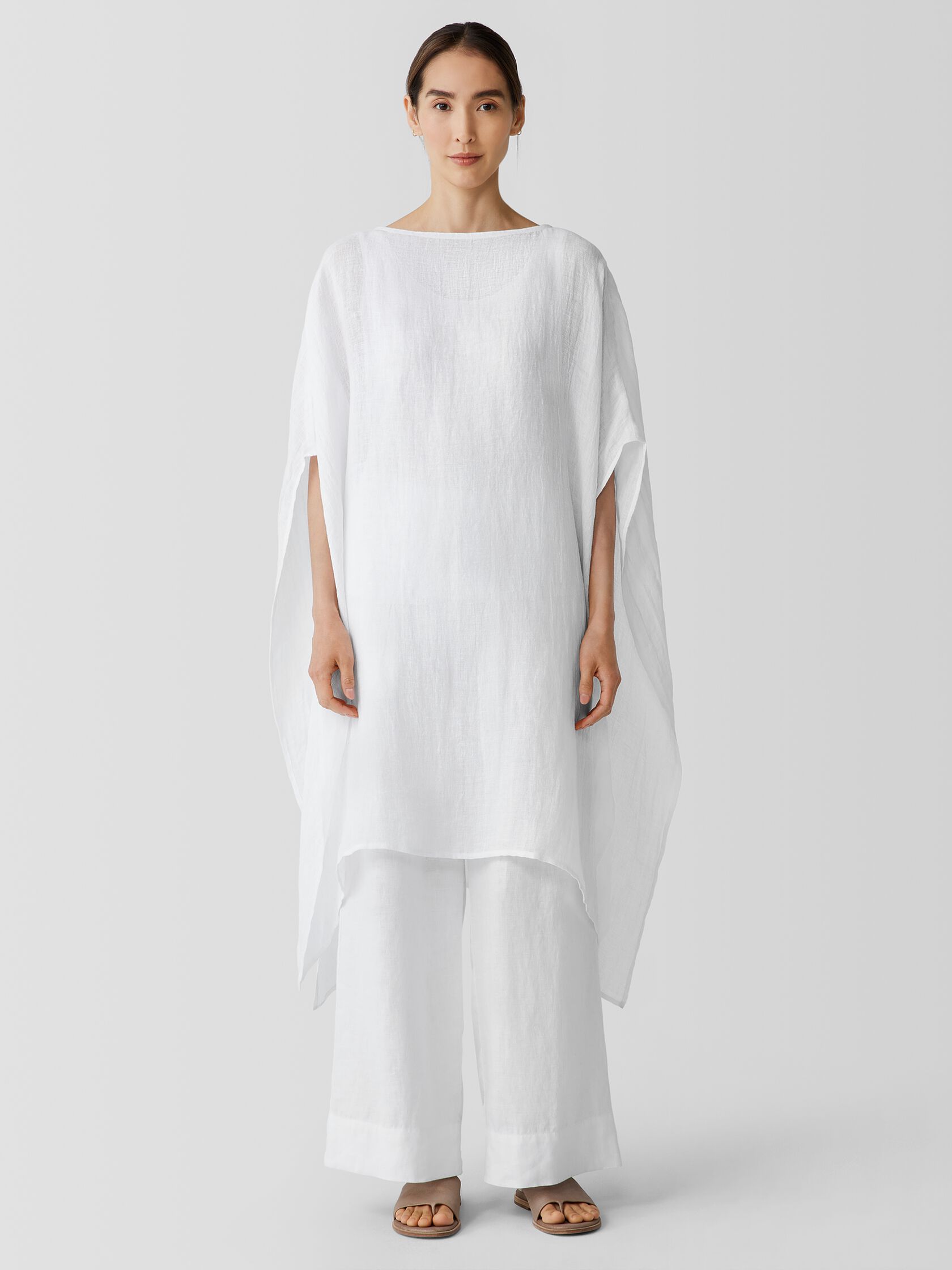 Organic Linen Gauze Caftan