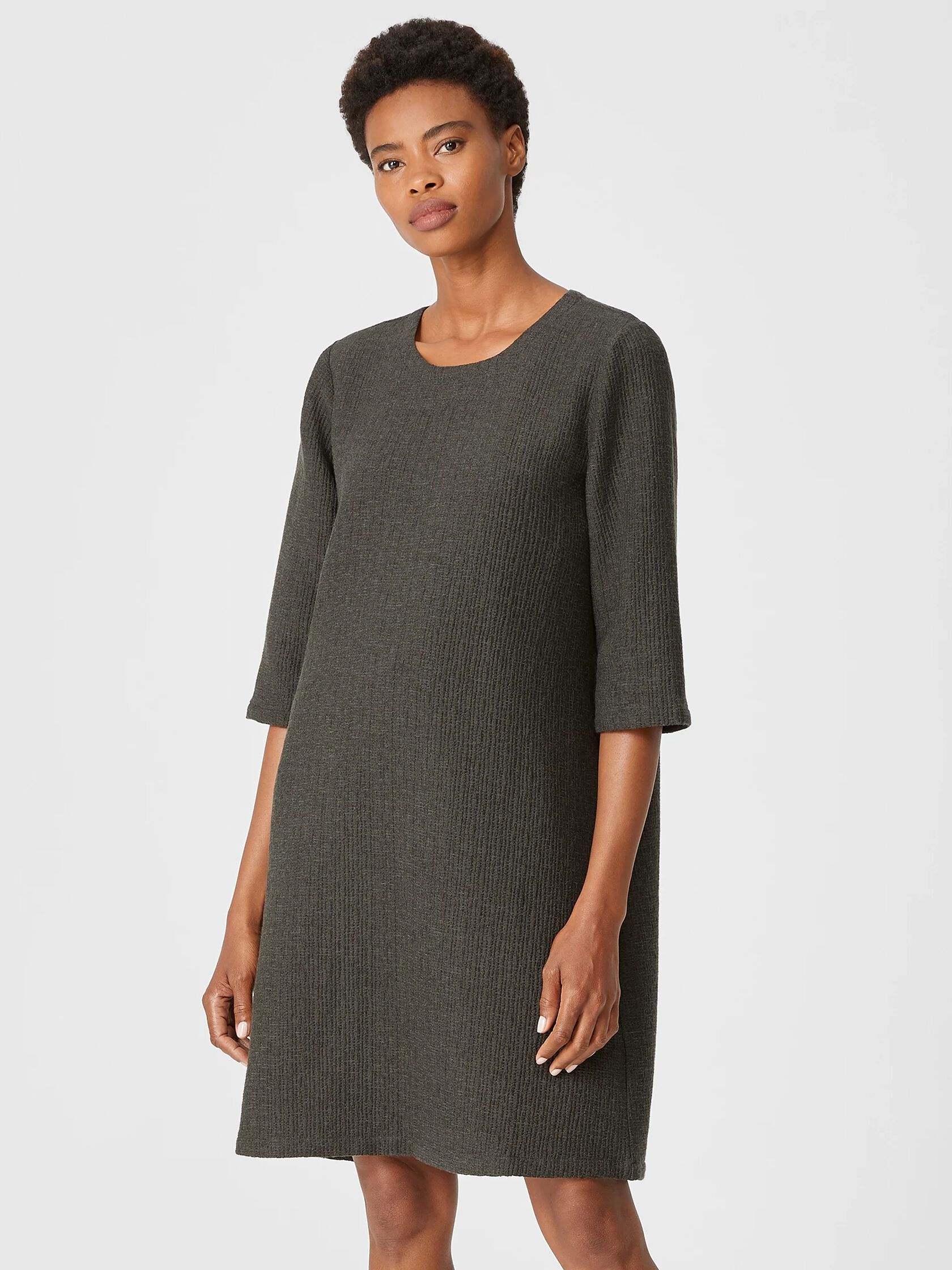 Textured Cotton Ripple Dress