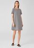 Heathered Organic Cotton Crew Neck Dress