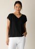 Organic Linen Jersey V-Neck Tee