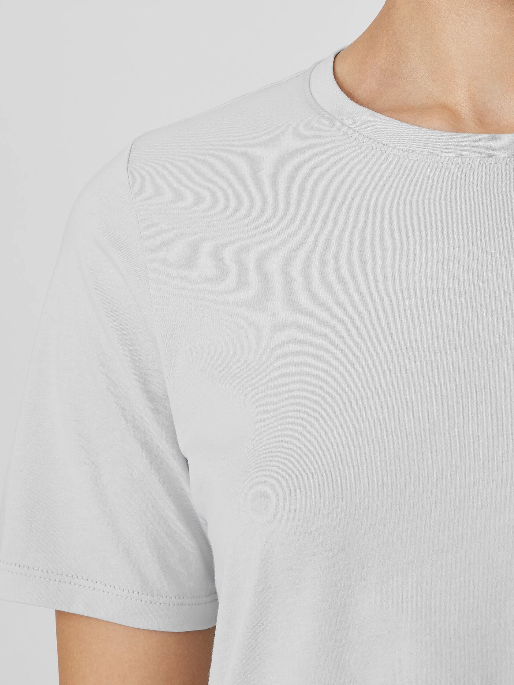 Organic Pima Cotton Jersey Round Neck Tee
