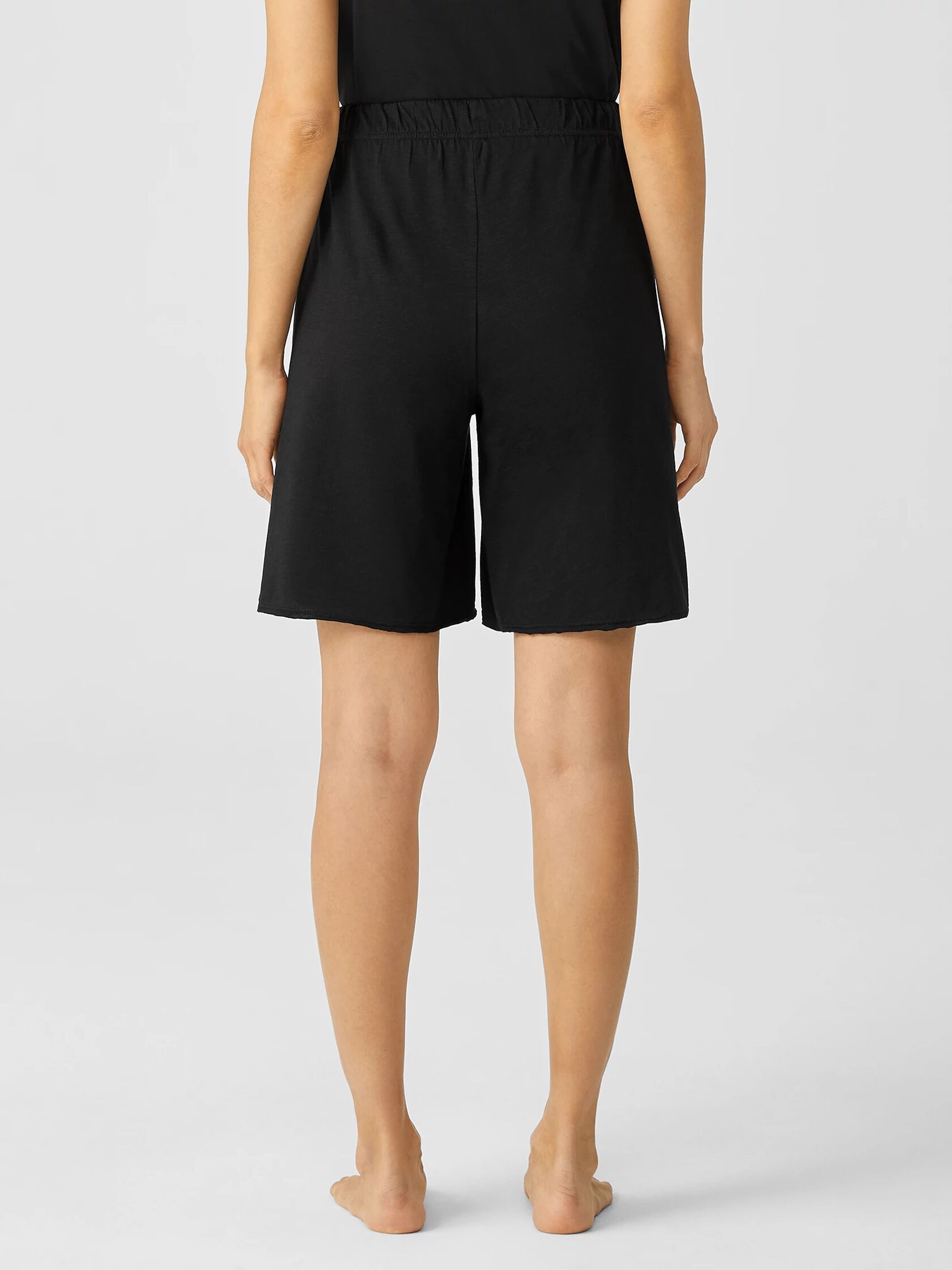 Slubby Organic Cotton Sleep Shorts EILEEN FISHER