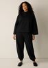 Lightweight Ponte Funnel Neck Top
