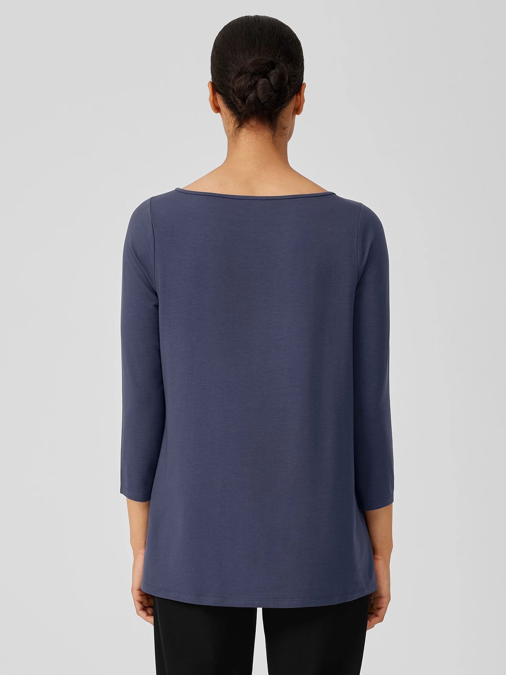 Fine Jersey Bateau Neck Top